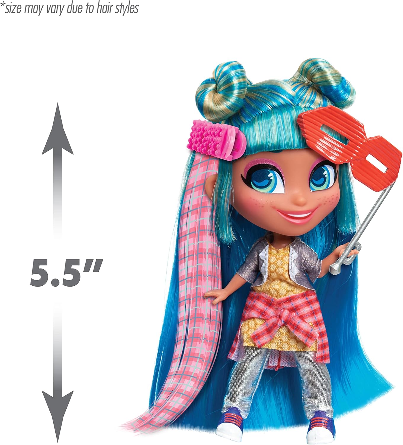 Hairdorables Collectible Doll Hair Art Series 5, styles and case colors may vary, each sold separately, Kids Toys for Ages 3 Up by Just Play
