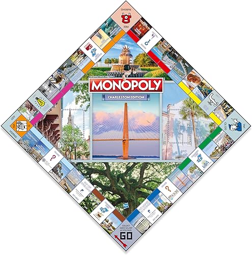 Miniatura 2 de Juego de mesa Monopoly - Charleston Edition: 2-6 jugadores, juegos de mesa familiares para niños y adultos, juegos de mesa para niños de 8 años en