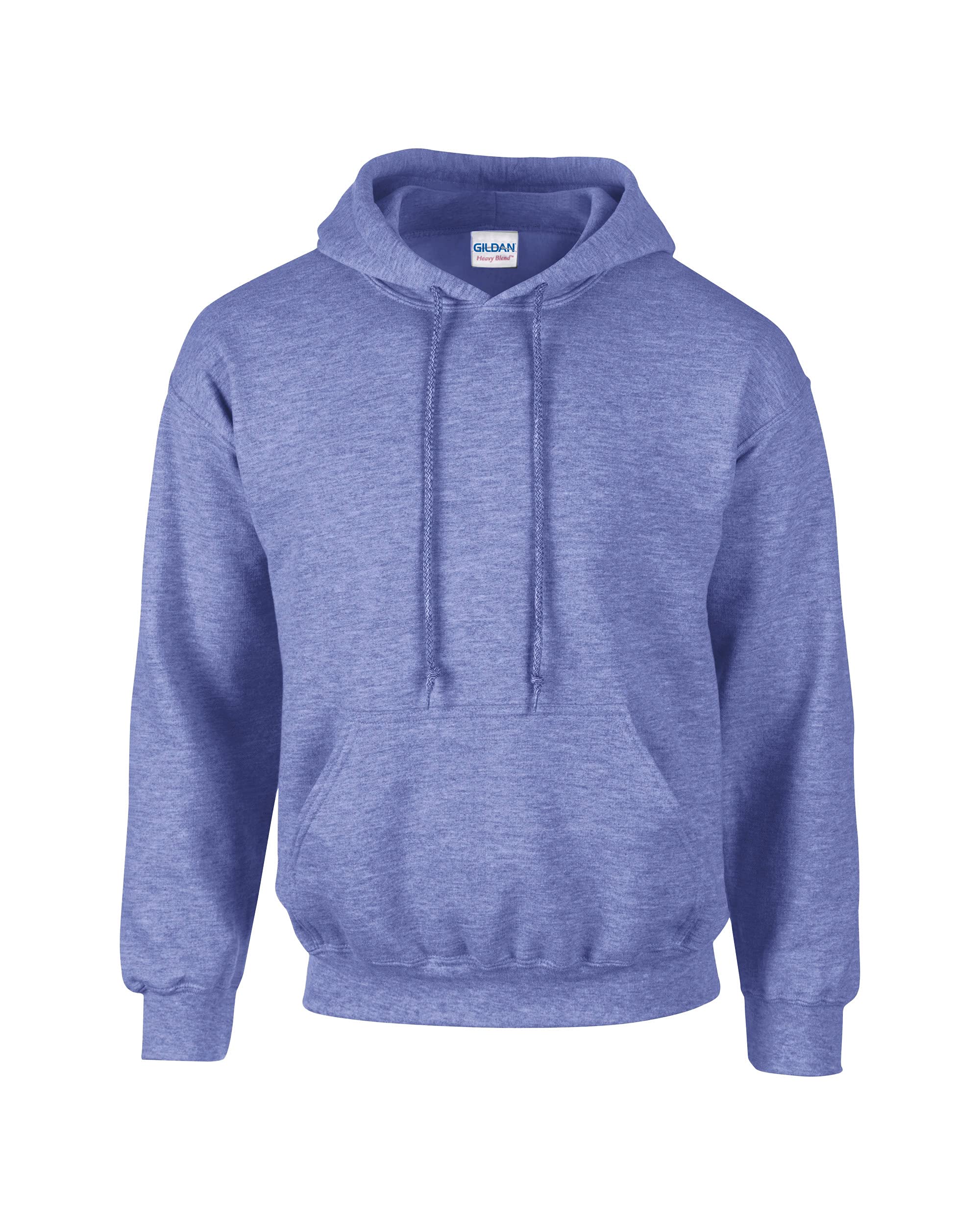 Gildan Men's Heavy Blend Drawcord Hooded Sweatshirt, Safety Pink