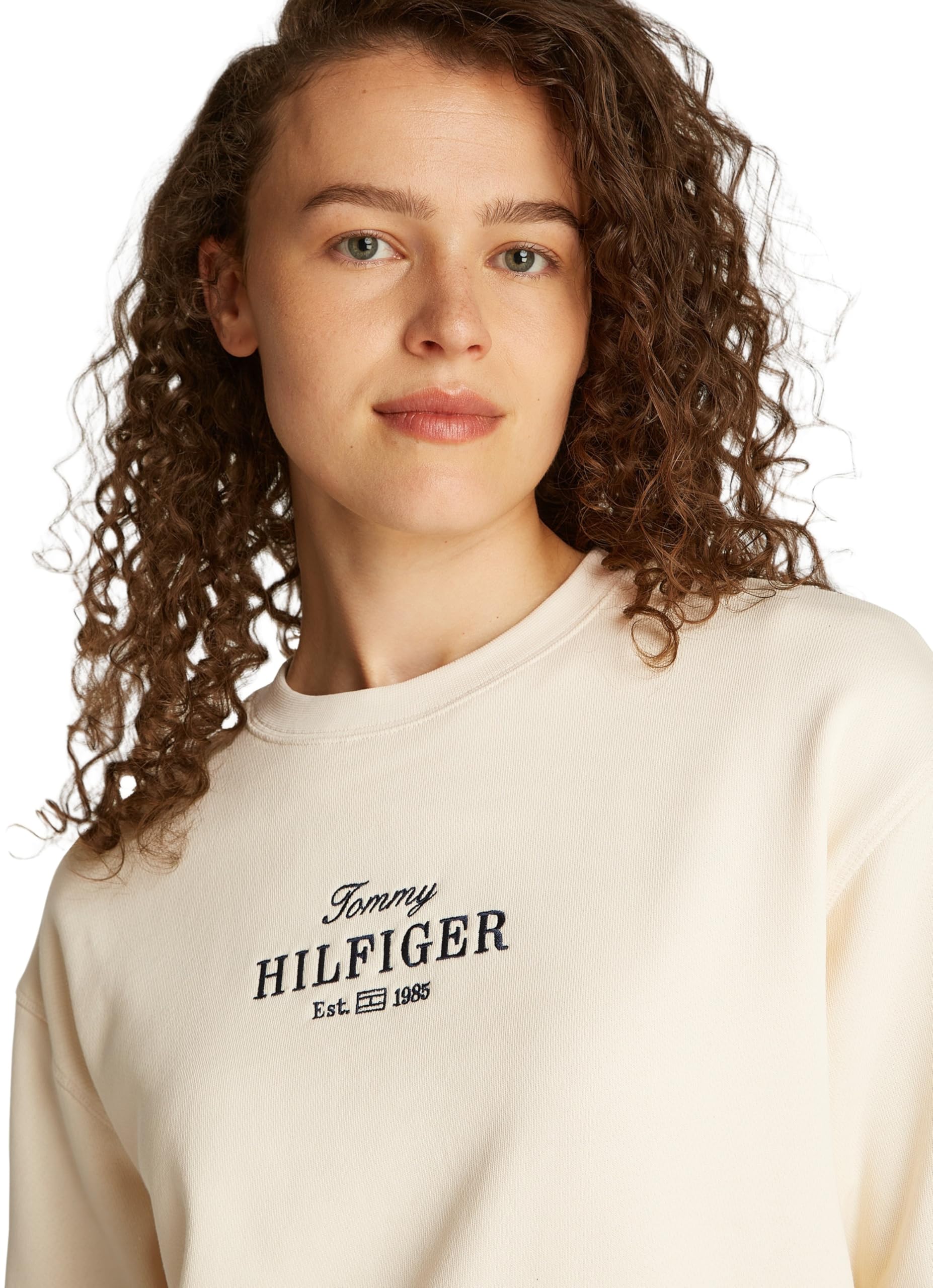 Tommy Hilfiger Sudadera Mujer Regular de algodón