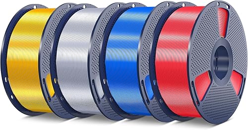 Vista 40 de SUNLU - Filamento de ácido poliláctico seda de 1.75 milímetros, brillante enrollado ordenadamente, precisión dimensional +/- 0.02 milímetros, 1