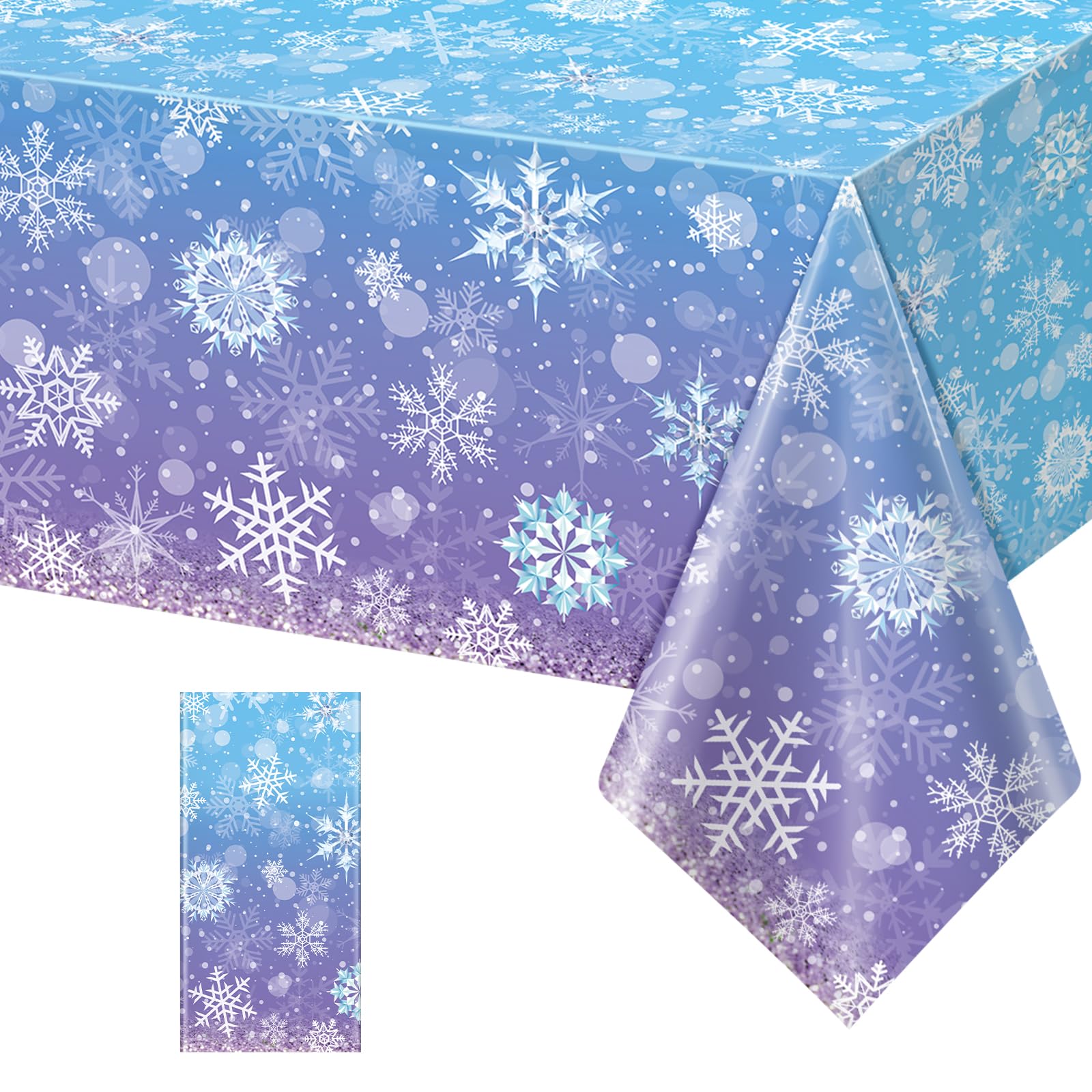Snowflake Tablecloths - 3 Pack for Parties -22