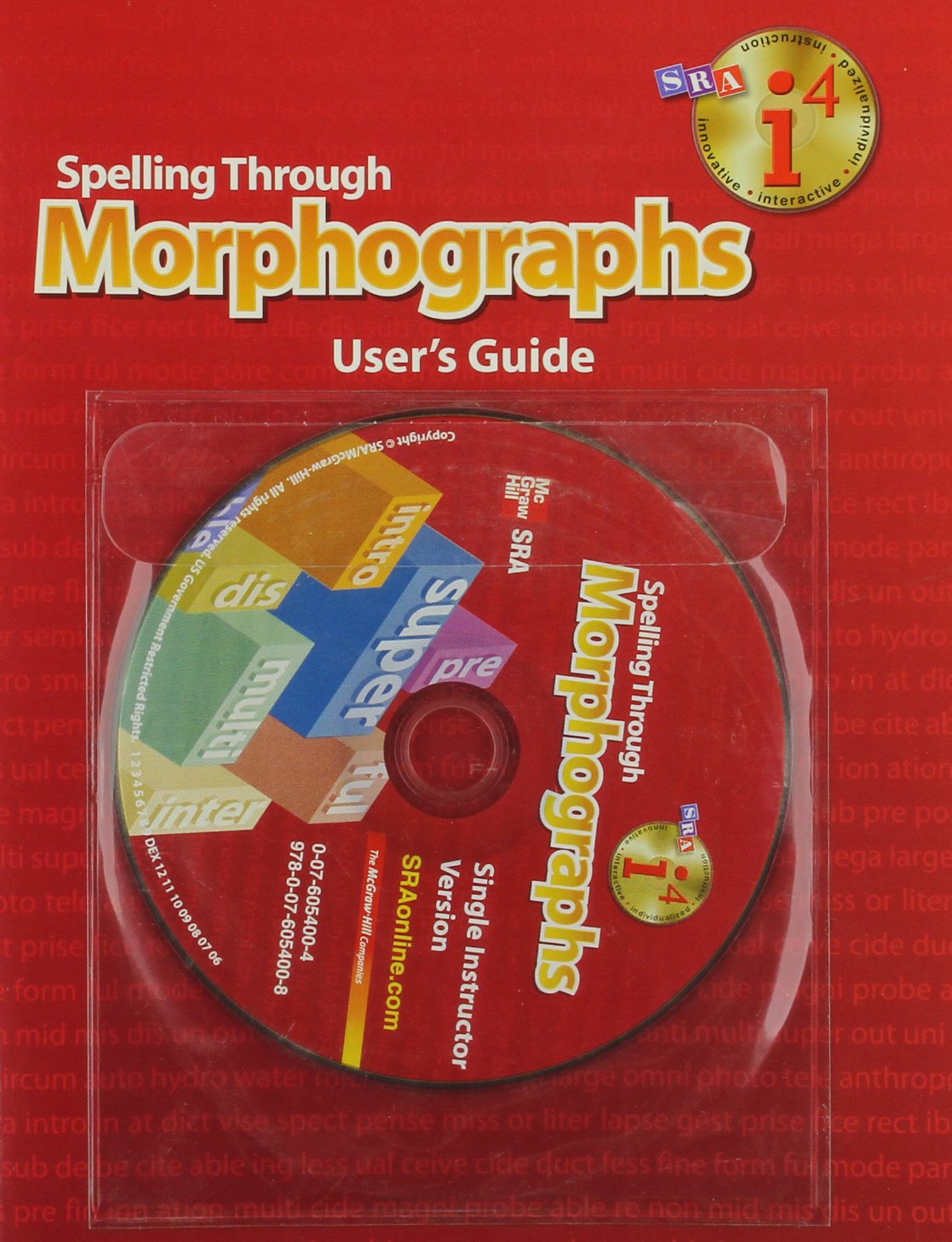 Spelling Through Morphographs, Additional i4 Software Single Instructor
