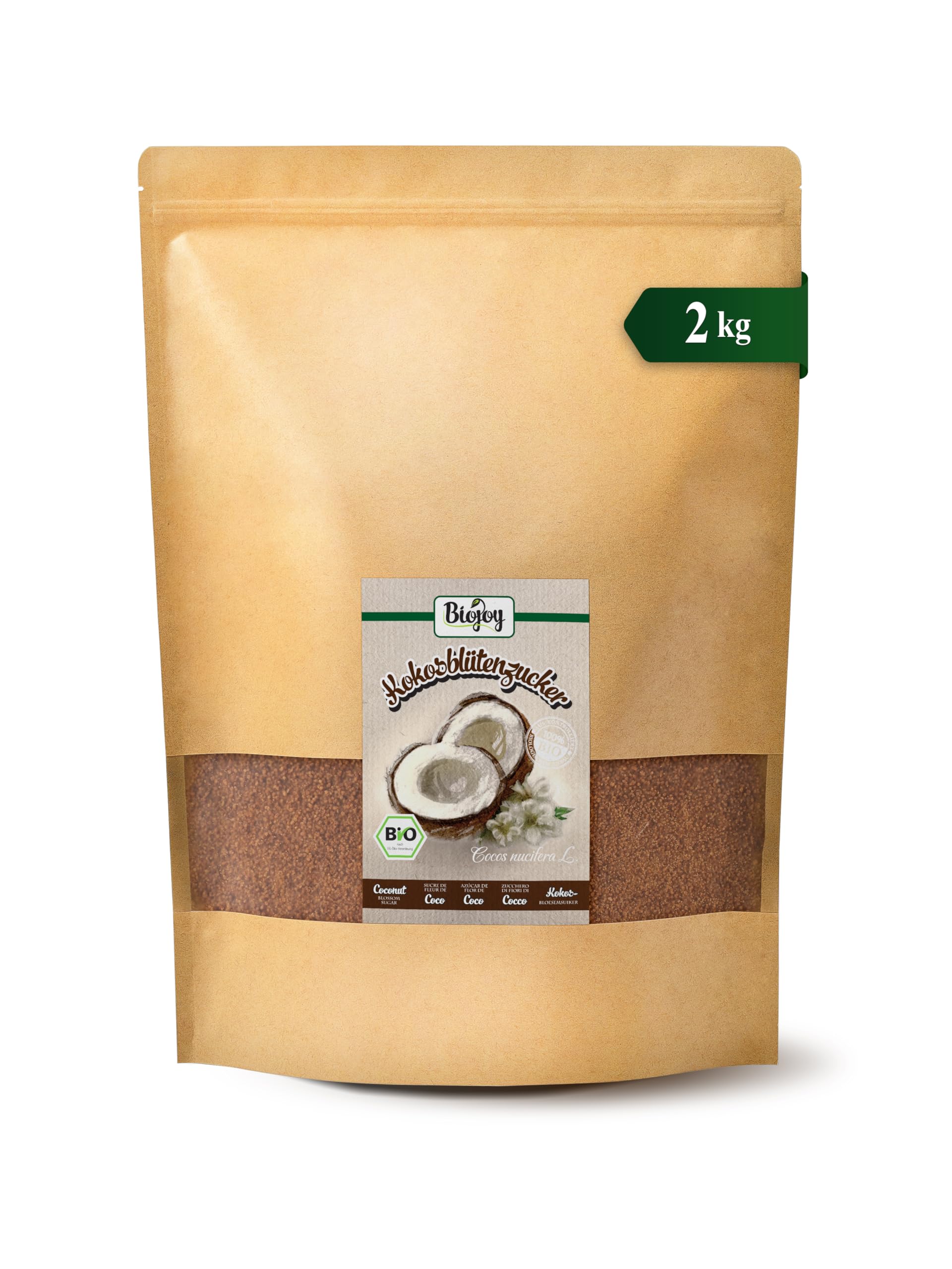 Biojoy Azúcar de Flor de Coco Orgánico 2 kg