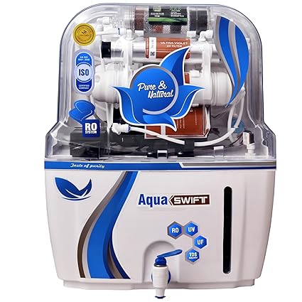 MCLORD AQUA FRESH 9 STAGES RO+U.V+COPPER/ALKALINE+MTDS+TASTE CONTROLLER WITH ZINK 15 LITER STORAGE TANK SUITABLE FOR BOREWELL,TANKER,MUNICIPAL WATER. (RO+ALK)