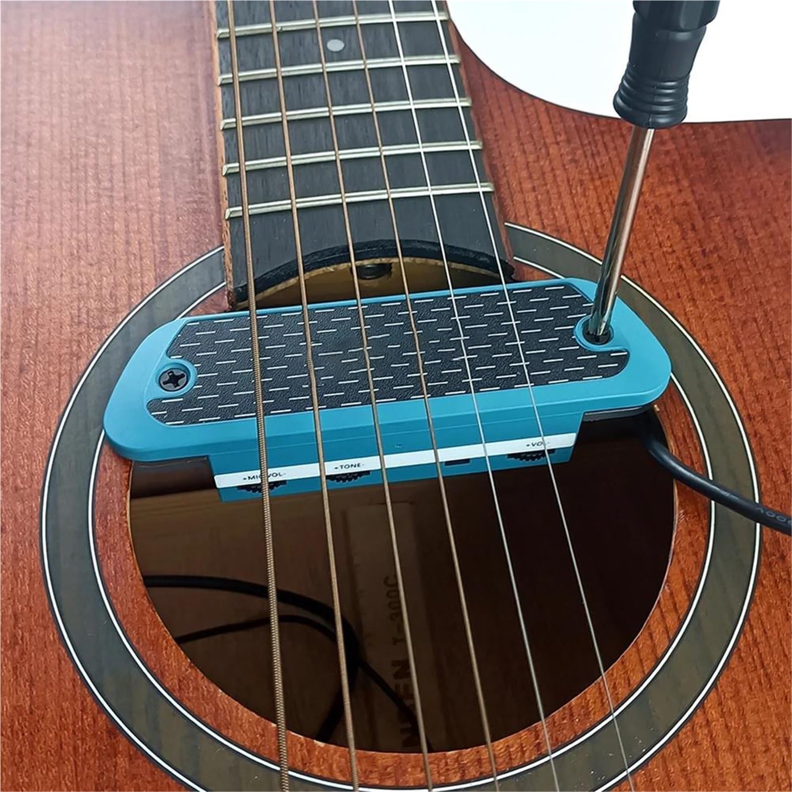 Amplificatore Trasduttore Per Chitarra Con Microfono Controllo Del Volume Del Tono Accordatore Per Chitarra Acustica Pickup Accessori Musicali