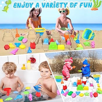 Amazon.com: RACPNEL Collapsible Beach Toys Set for Kids Toddlers