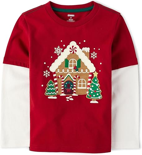 Miniatura 10 de Gymboree Camisetas de manga larga bordadas para niños y niños pequeños