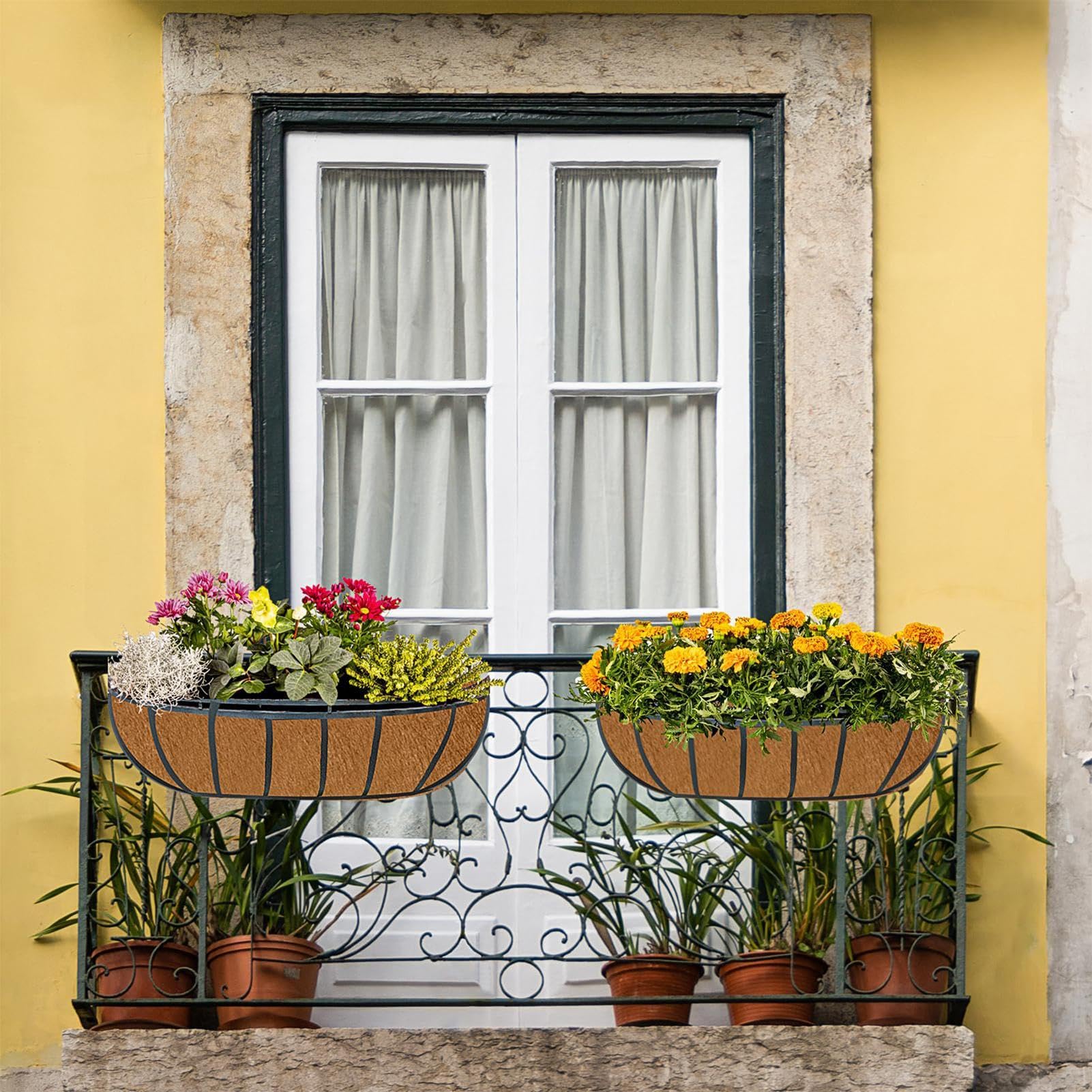 Amazon.co.jp: ウィンドウボックスライナー、ウォールプランター