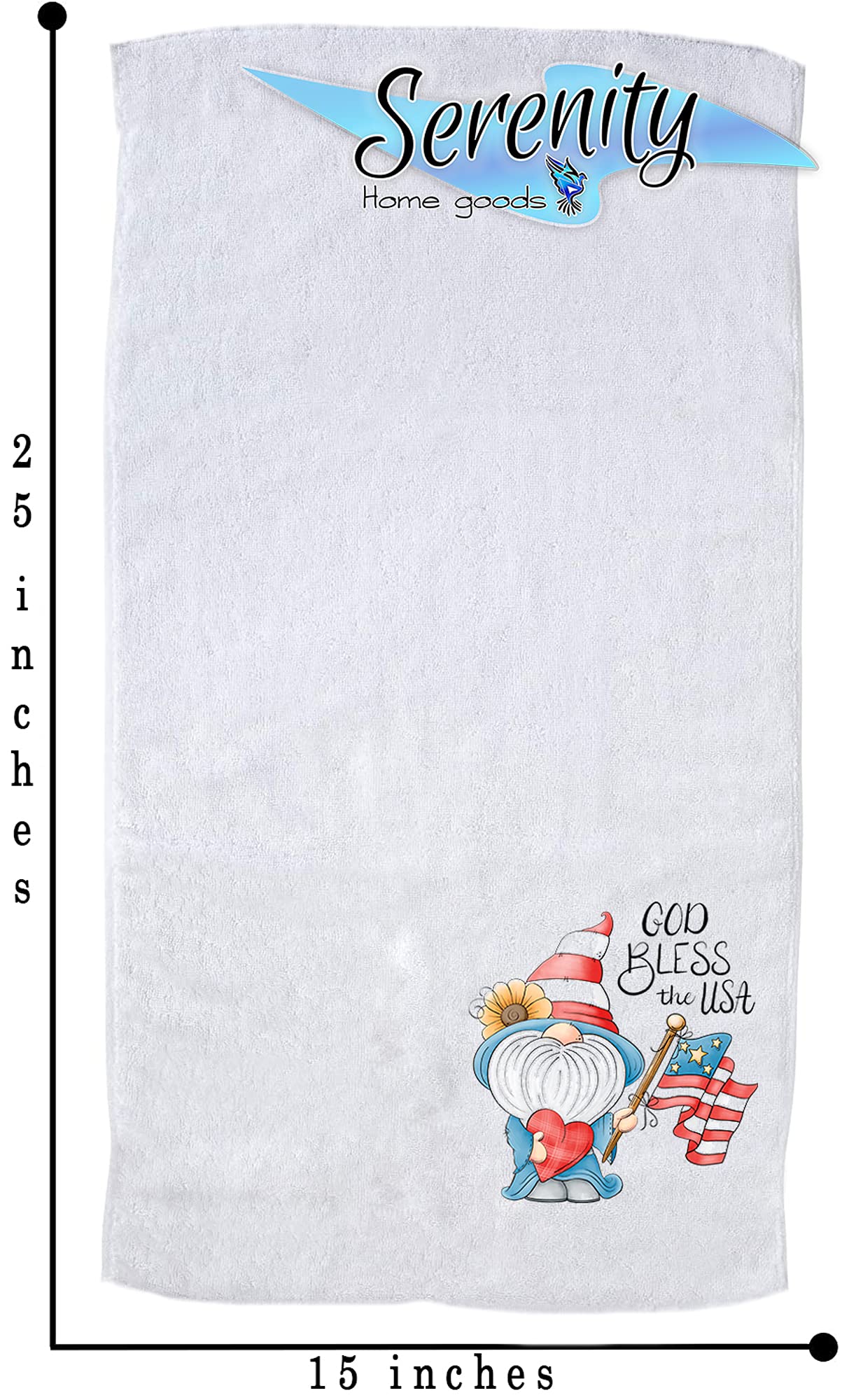 Memorial Day 4th of July Summer Home Decor Decorative Kitchen and Bath Hand Towels | American Flag | Spring Fall Accents | Red White and Blue Towel Home Holiday USA Decorations