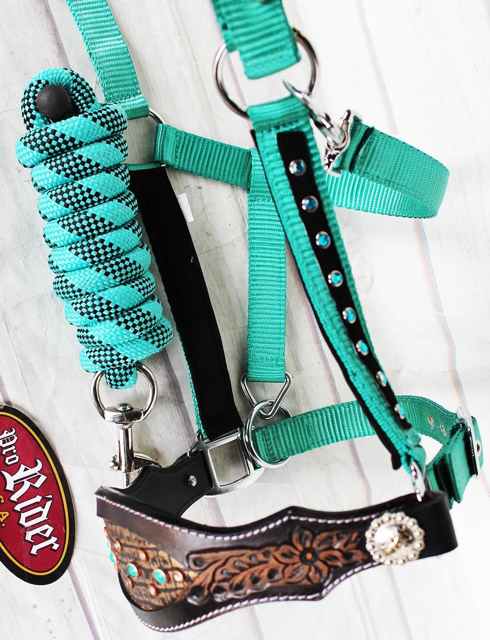 ProRider 10 ft Horse Halter Lead Rope Heavy Duty 3/4 Diameter Snap 60513