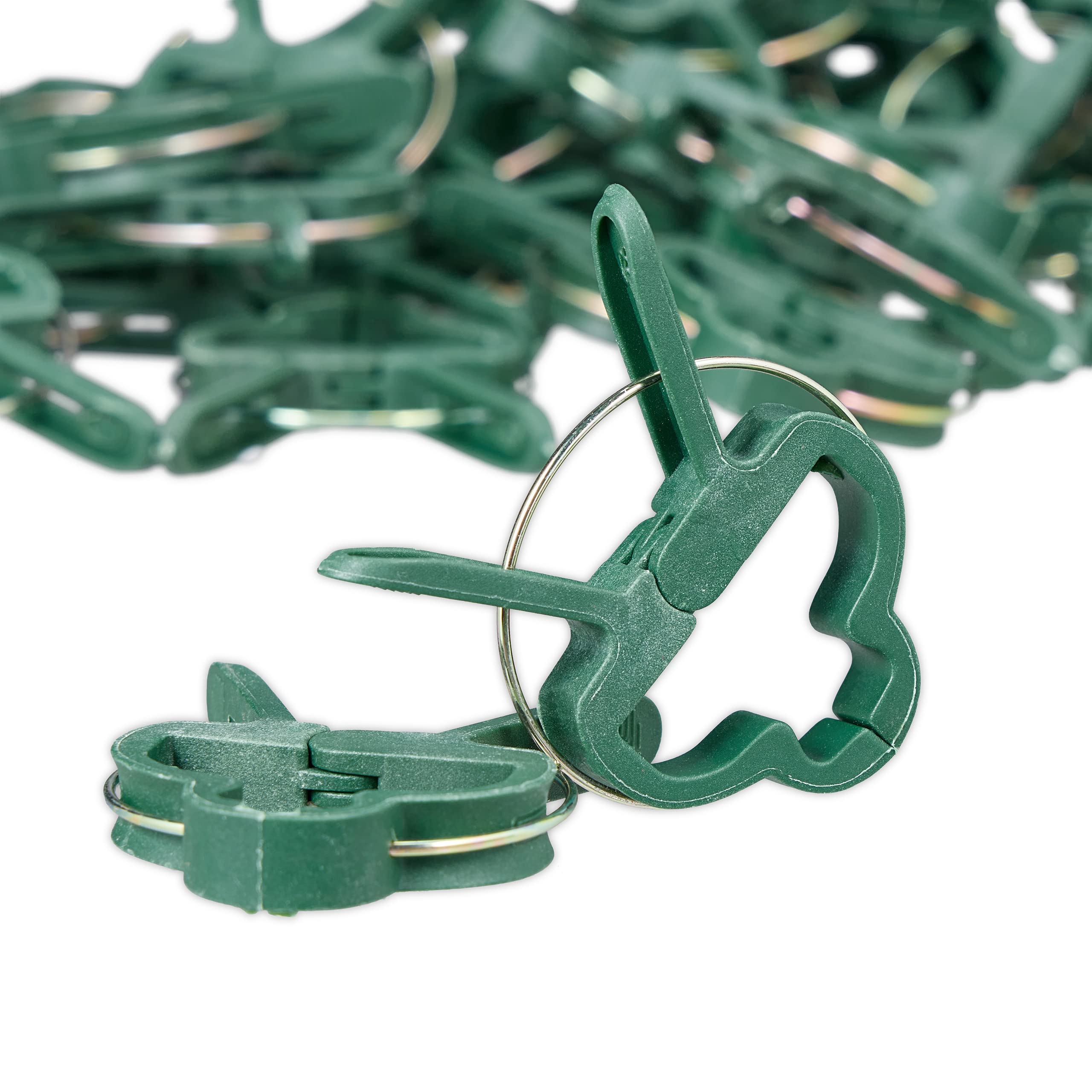 Relaxdays Pinces pour Plantes Lot de 120 Clips 4,5 x 6 cm Attaches Jardin Vert