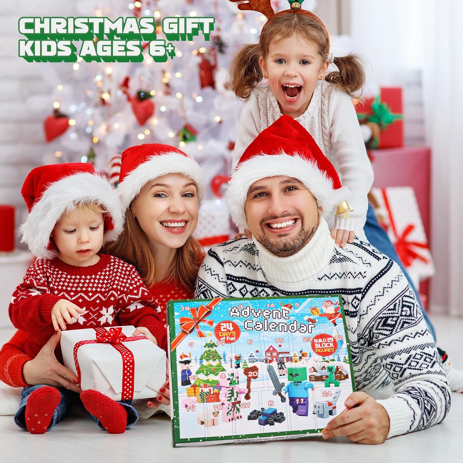 Christmas Advent Calendar 2025 Boys, 24 Days Surprise Christmas Countdown Calendar-Toy Figures Building Blocks Including 29 Characters, 2025 Kids Advent Calendar Xmas Gifts for Kids Boys Girls Fans