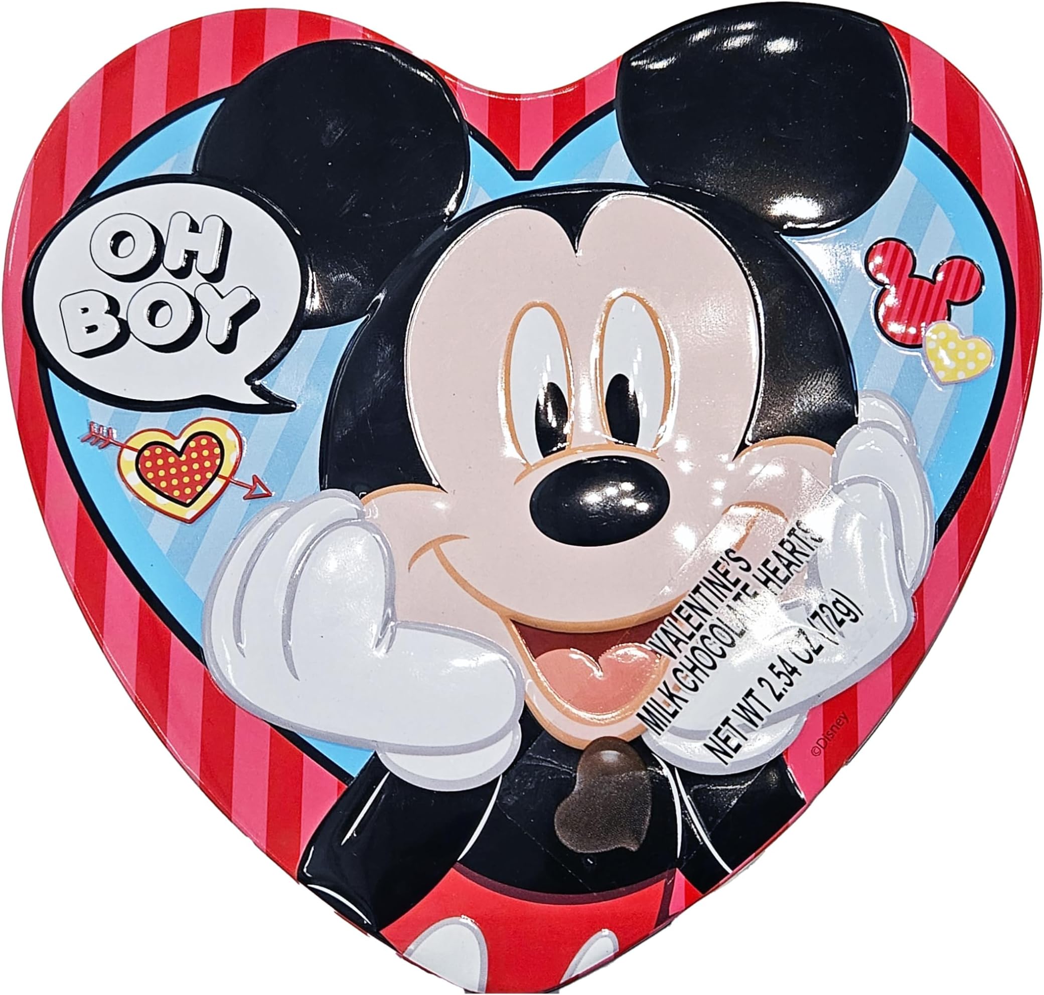 Amazon.com: Milk Chocolate Valentine's Day Sweets, Heart Shaped Tins ...