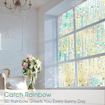 Beautysaid Rainbow Window Film in Different Color and Different Size