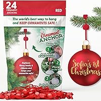 Vista 11 de Anclaje de adorno de Navidad Ganchos de adorno antideslizante No más adornos rotos Seguro para niños y mascotas resistente y fuerte