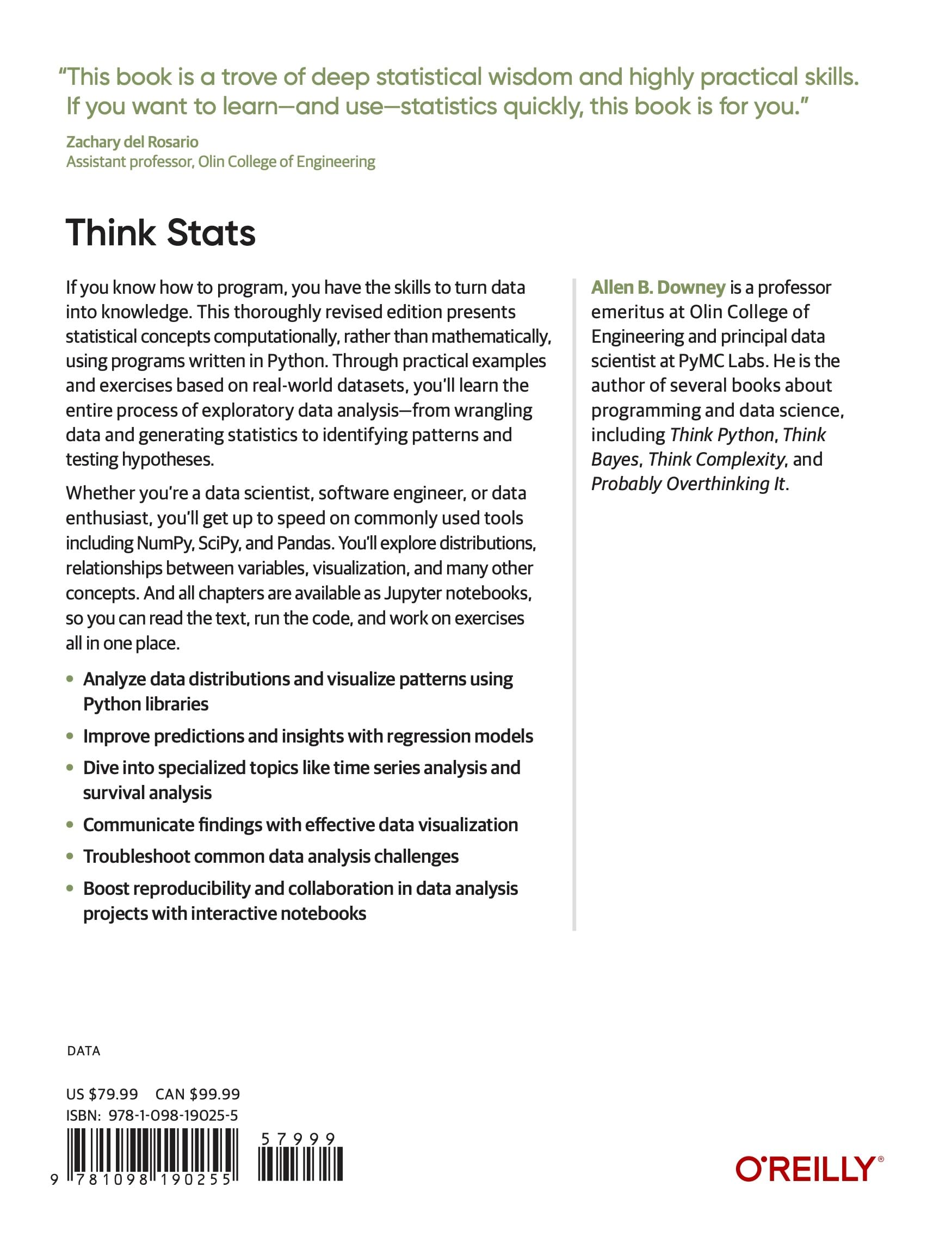 Think STATS: Exploratory Data Analysis