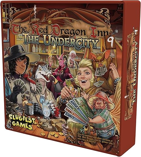 Slugfest Game: The Red Dragon Inn 9: The Undercity - Stand Alone Or Combine, Strategy Board Game, Explore The City Below The City, Age 13+, 2-4 Player