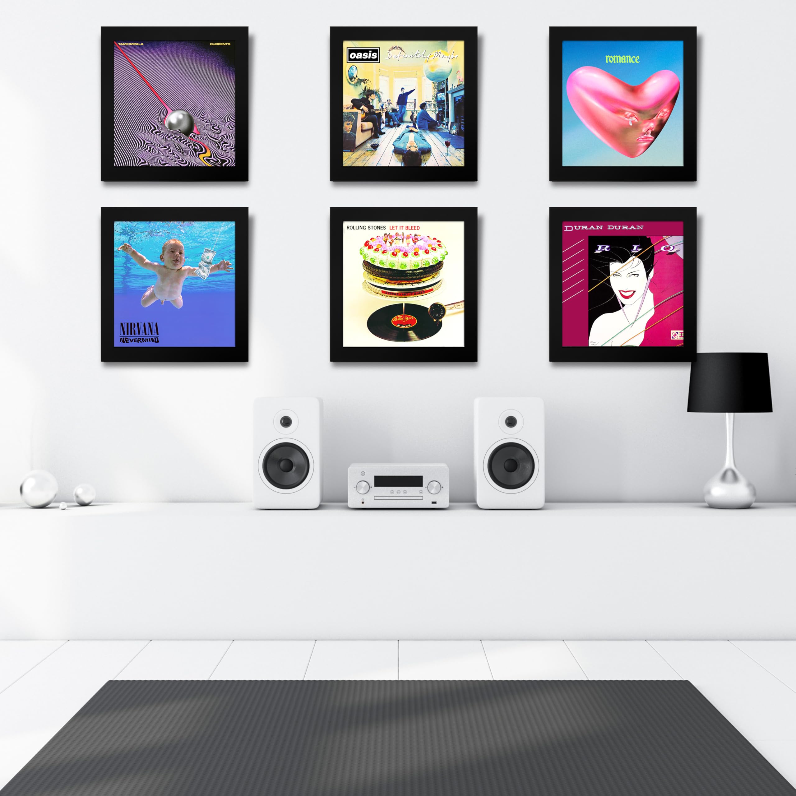 Cornice Art Vinyl flip & frame confezione tripla nera
