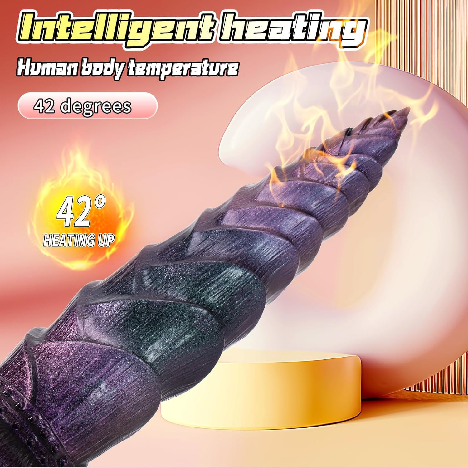 Analvibratoren für Mann und Frau Dildo mit Stoßfunktion, Anal Vibrator mit 7 Vibration & 7 Stoßmodi & Heizfunktion, Prostata Stimulation Männer Analplug mit Saugnapf & Fernbedienung