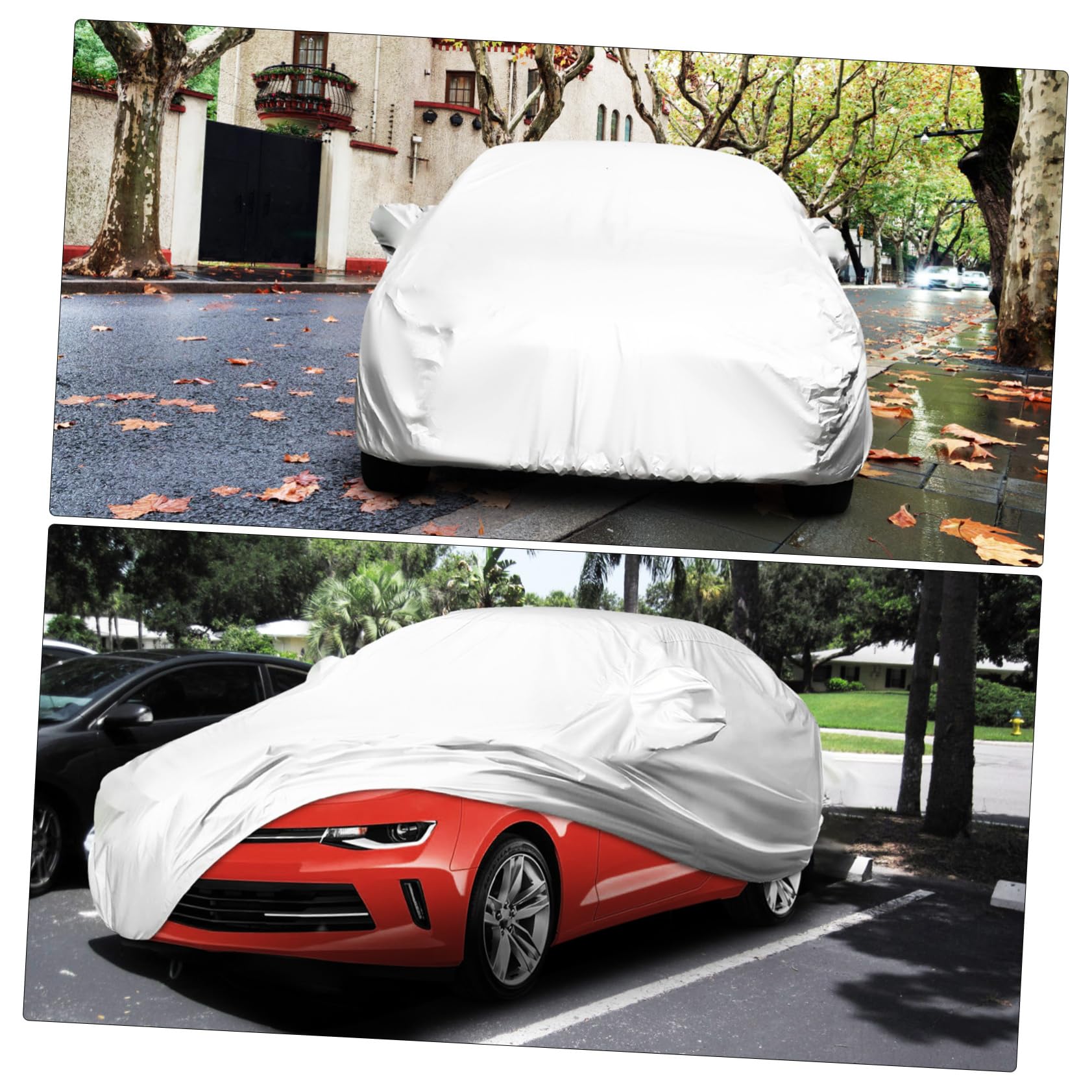 ABOOFAN Copertura Auto per Tutte le Stagioni Telo Copriauto Suv Esterno Xl Resistente Vento e Neve Protezione Completa per Auto Parcheggiate All’aperto
