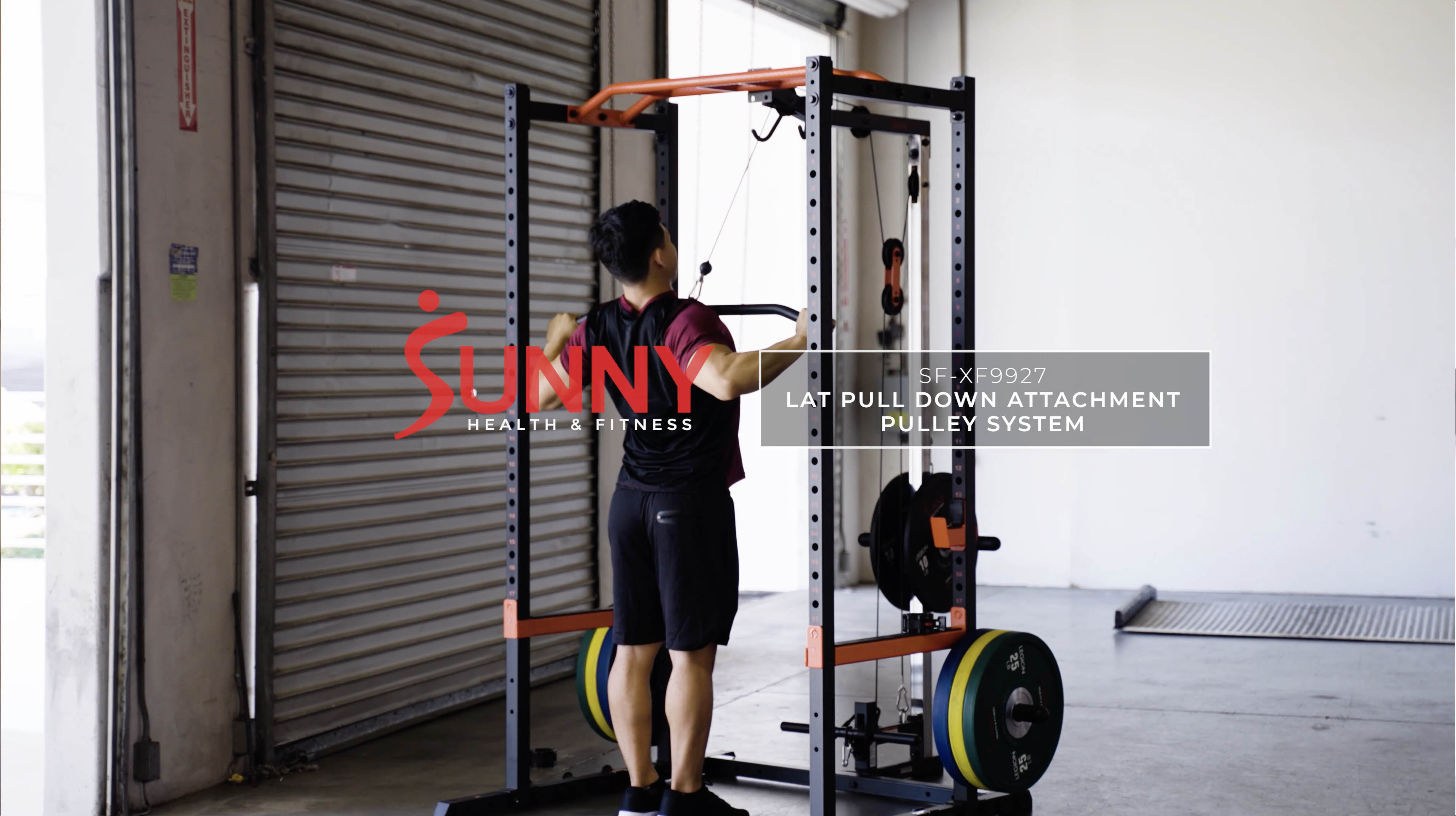 Amazon.com: Sunny Health & Fitness LAT Pull Down Attachment Pulley