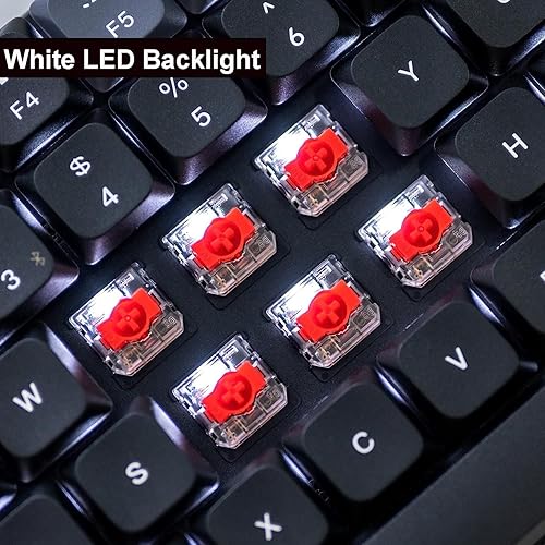 Miniatura 6 de Keychron K1 Pro Teclado mecánico inalámbrico personalizado, 80% de diseño 87 teclas QMKVIA programable, ultra delgado retroiluminado blanco de bajo