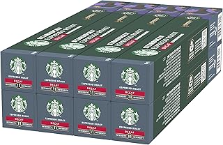 STARBUCKS Espresso Roast Entkoffeiniert by Nespresso, Dunkle Röstung, Kaffeekapseln 8 x 10 (80 Kapseln)