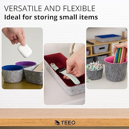 Miniatura 6 de Teeo - Organizador para escritorio - Organizador de bebé para guardería - Atrapa todas las bandejas - Organizadores de cajones de aparador -