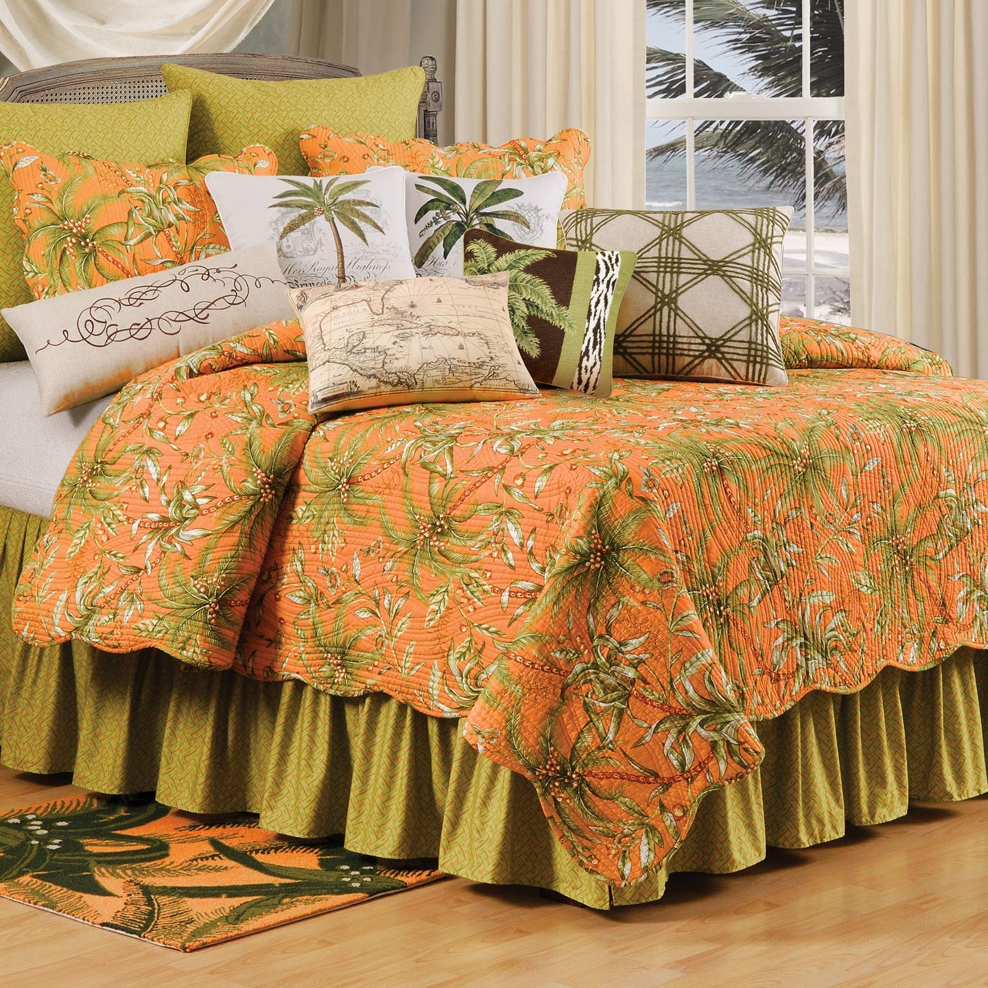 Amazon.com: C&F Home Colonial Williamsburg Barbados Sunset Twin