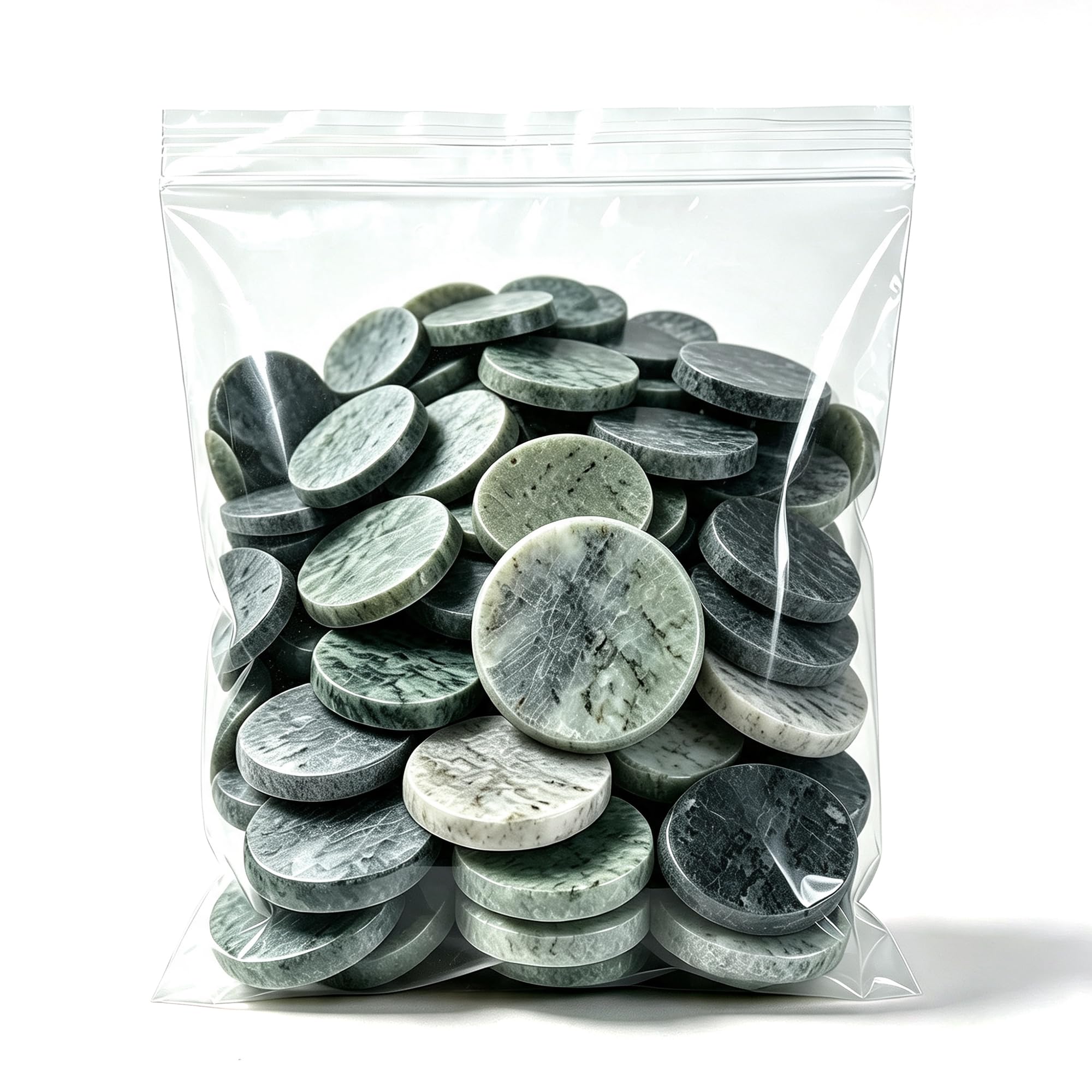 Skipping Stones - Piedras redondas lisas y planas para jugar al aire libre