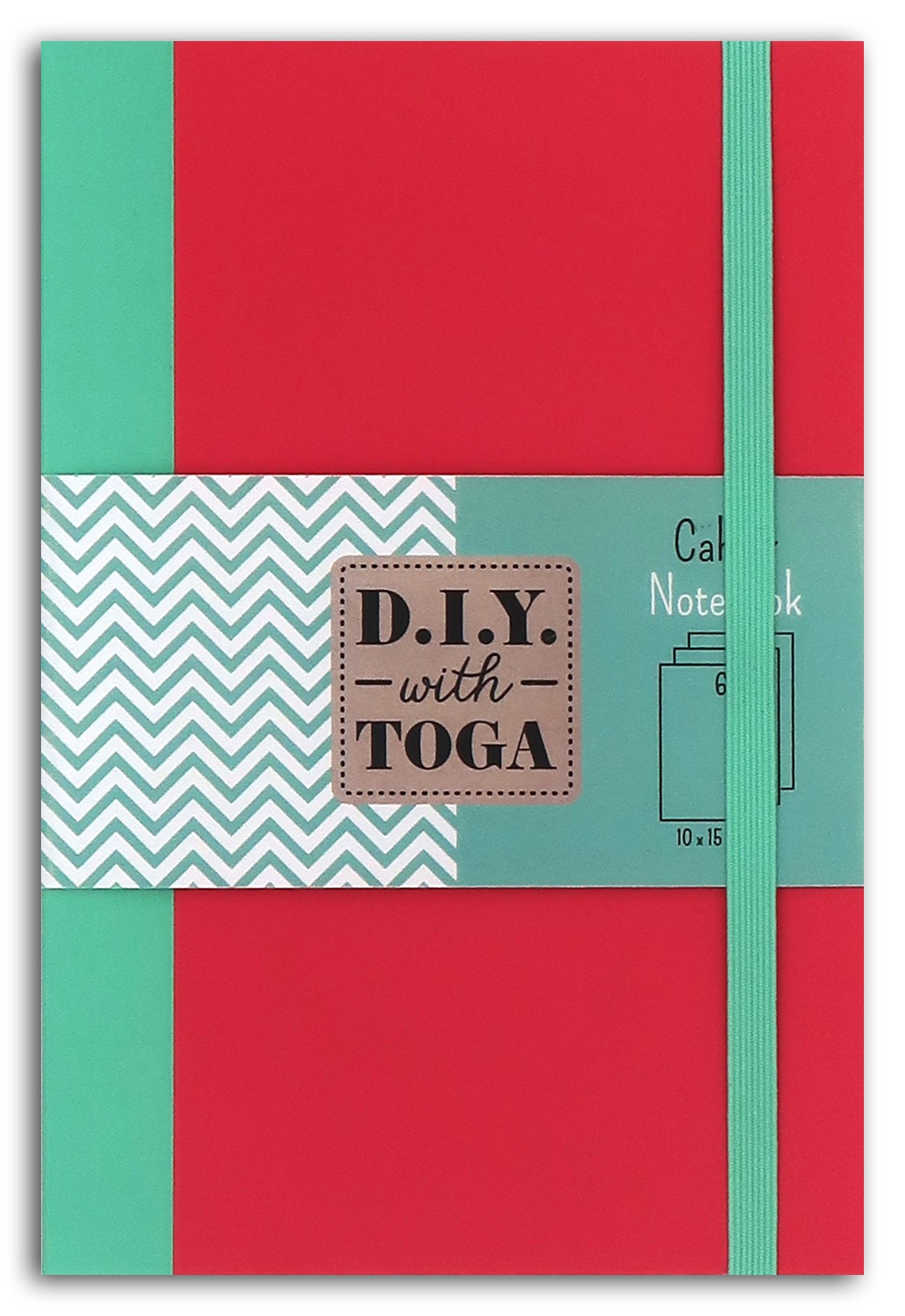 D.I.Y With Toga Notizbuch – Rosa & Blau, 15 X 21 Cm, 60 Seiten, Mit Gummiband