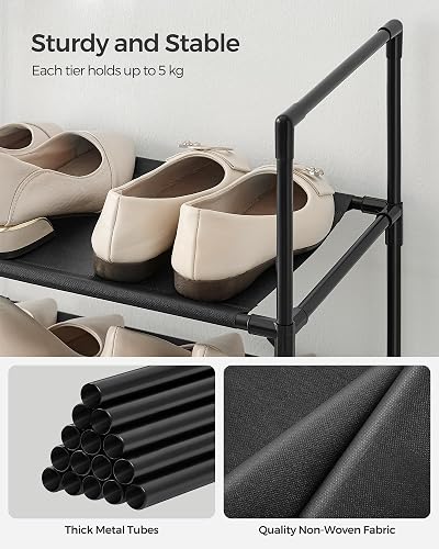 SONGMICS 10-Tier Shoe Rack, Shoe Stand Space-Saving, 45 x 28 x 173 cm - 6