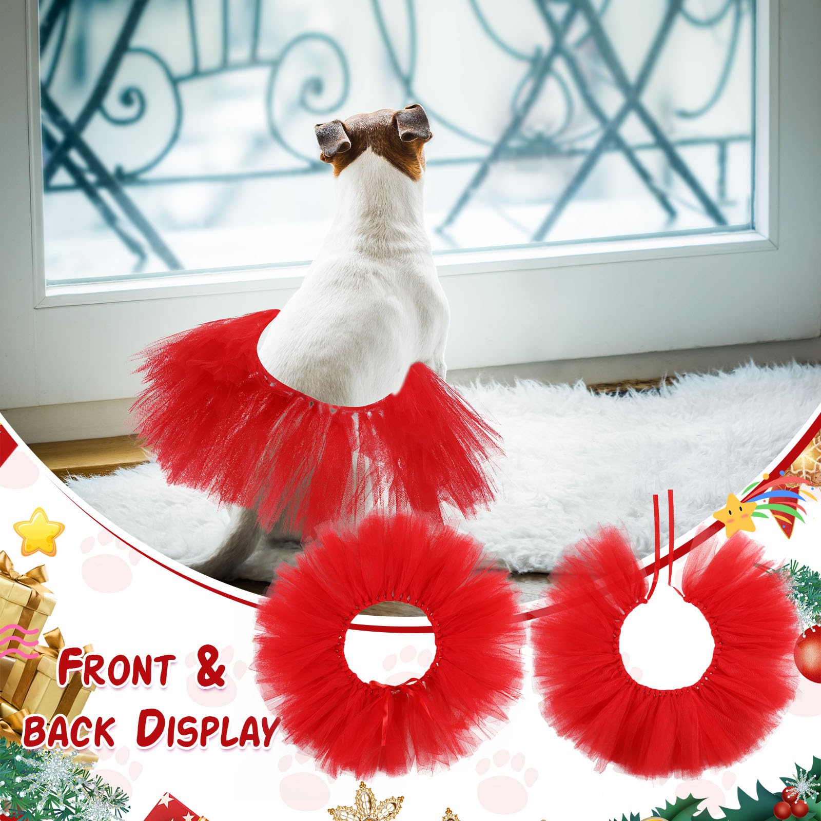 Amazon.com : Locmeo Dog Tutu Tulle Tutu for Dogs Small Large