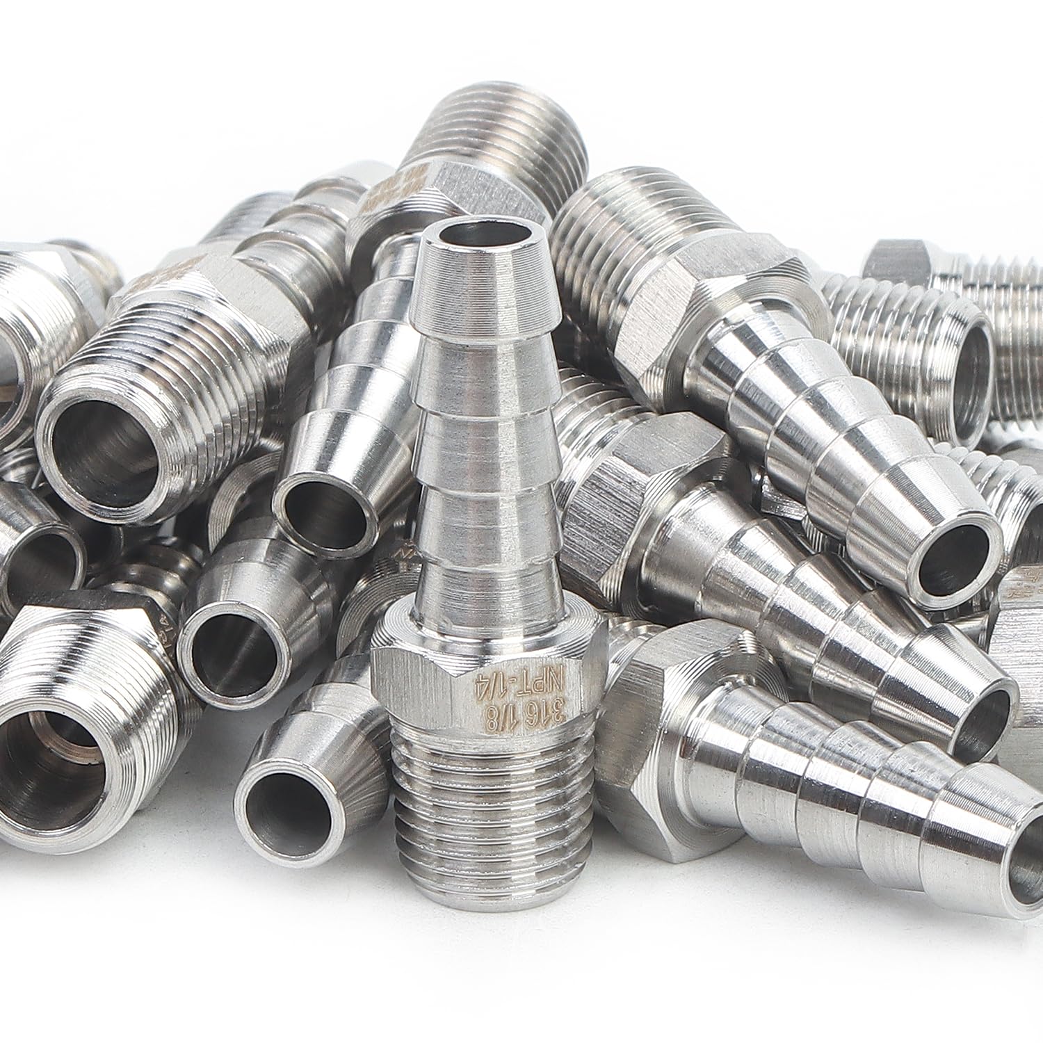 LTWFITTING Bar Production Stainless Steel 316 Barb Fitting Coupler Connector 5 16 Hose Id X 3 8 Male Npt Air Fuel Water Pack Of 5 320776e5 3164 4352 B35a Fe2a421962dc.6f0999f005251fc891a6396dbea2eb33