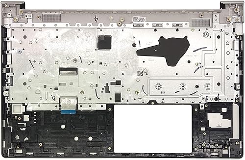 Miniatura 2 de Reemplazo para portátil HP Probook 450 455 G9, diseño de EE. UU., cubierta superior con reposamanos con ensamblaje de teclado N01934-001, plata