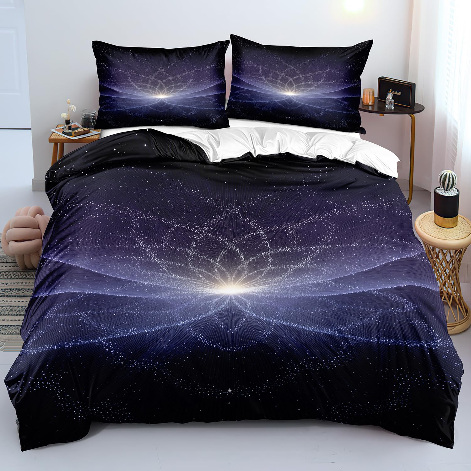 Housse de couette galaxy pour chambre d'adolescent et adulte adepte de déco spatiale