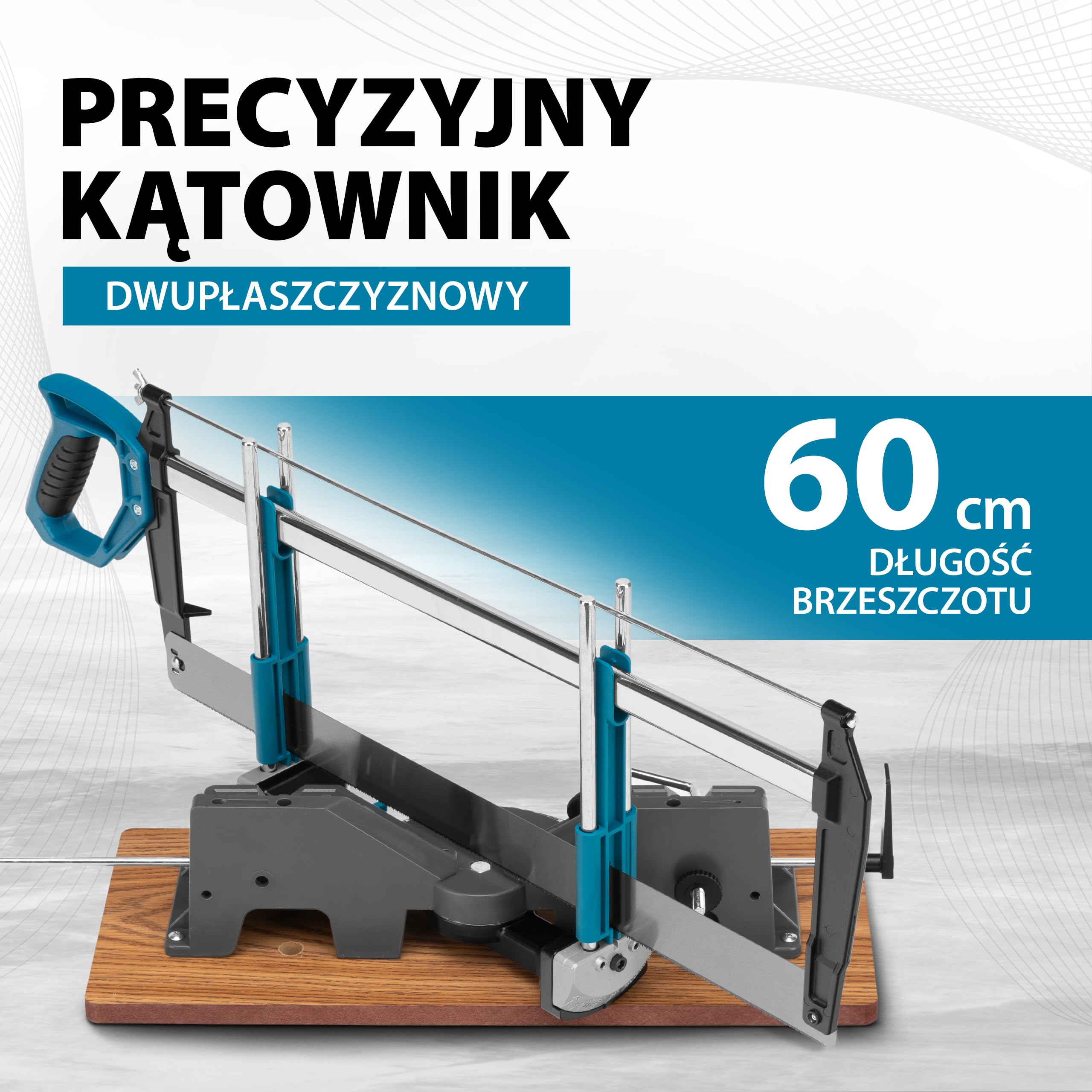 Gross Skrzynka uciosowa, Piła do Drewna, Precyzyjna, Dwa Zaciski 600 mm