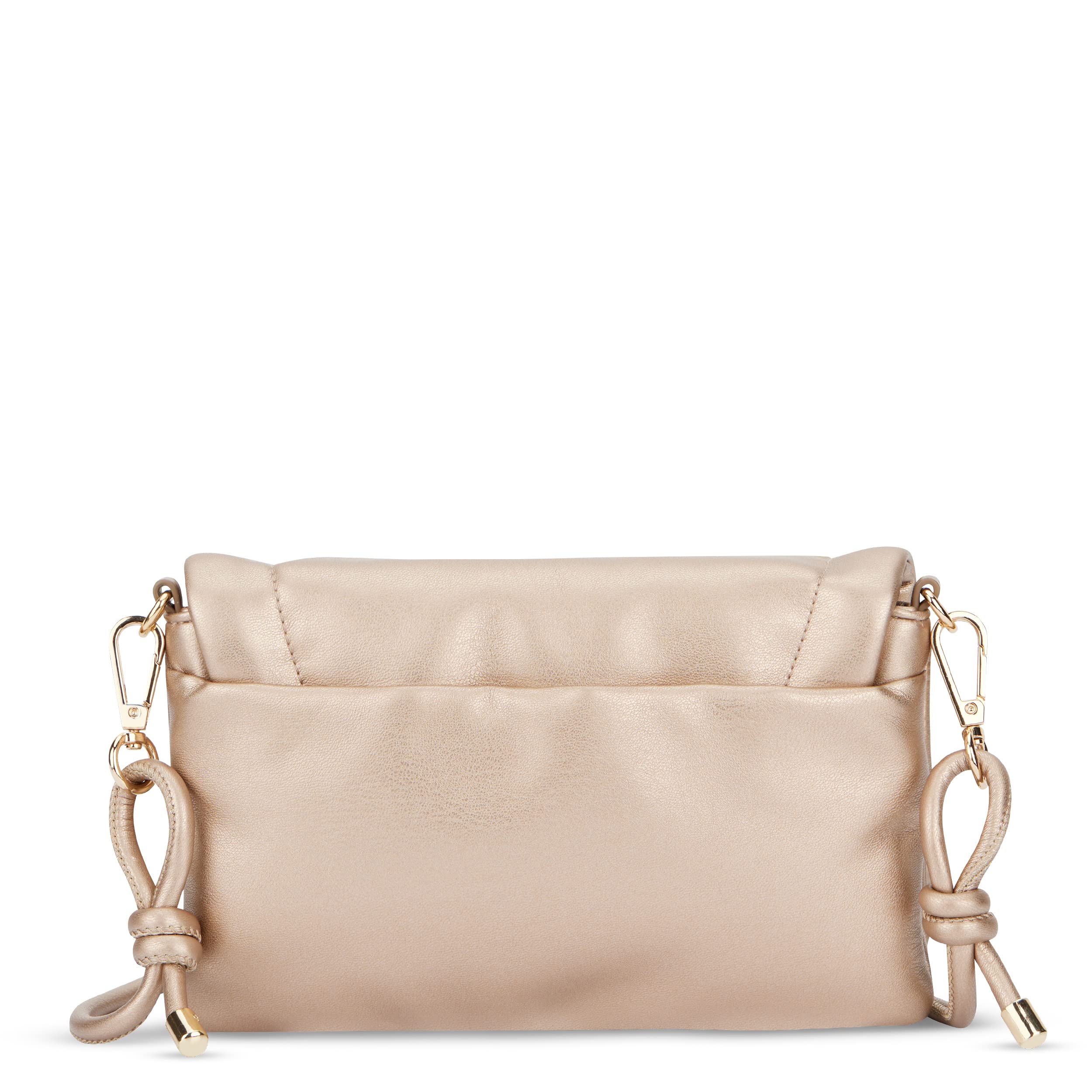 Expatrié Handtasche Damen Klein Gold - Zoe Small - Clutch Tasche aus Veganem Leder - Elegante Kleine Umhängetasche für Hochzeit Ausgehen & Party