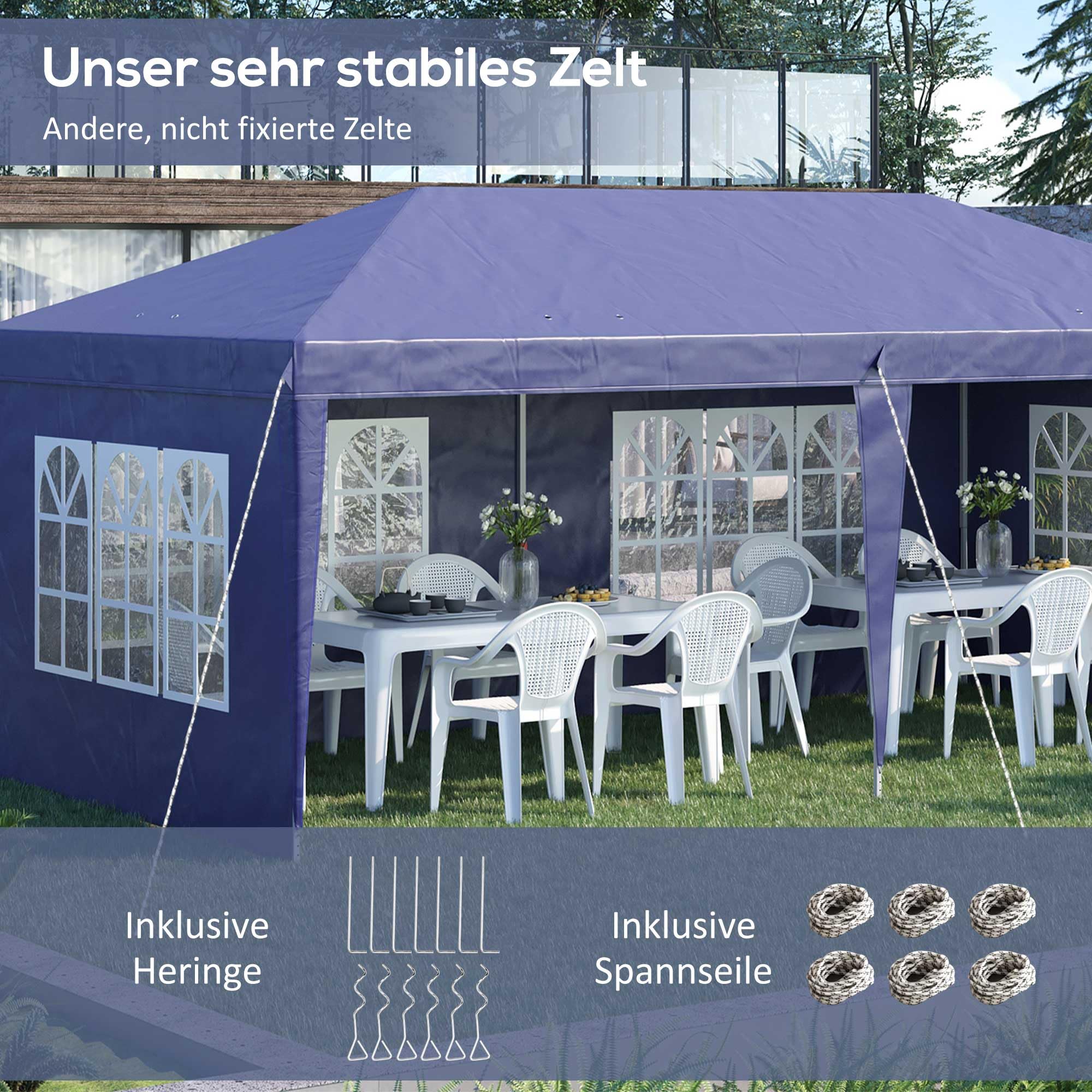 Vouwtent / Partytent 6x3 meter wit huren? - Partytent Verhuur Westland