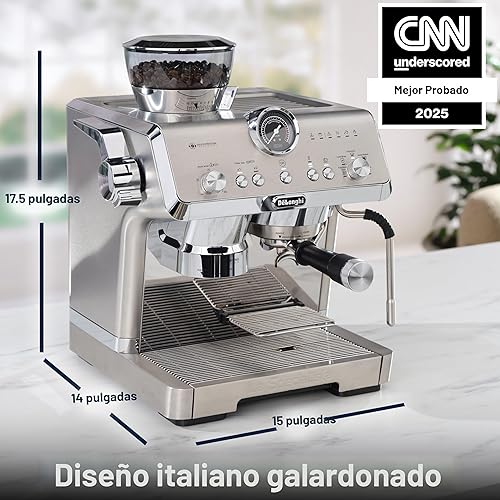 Miniatura 8 de De'Longhi La Specialista Opera - Máquina de café expreso - Máquina de café frío y espresso con apisonamiento inteligente, molinillo de rebabas,