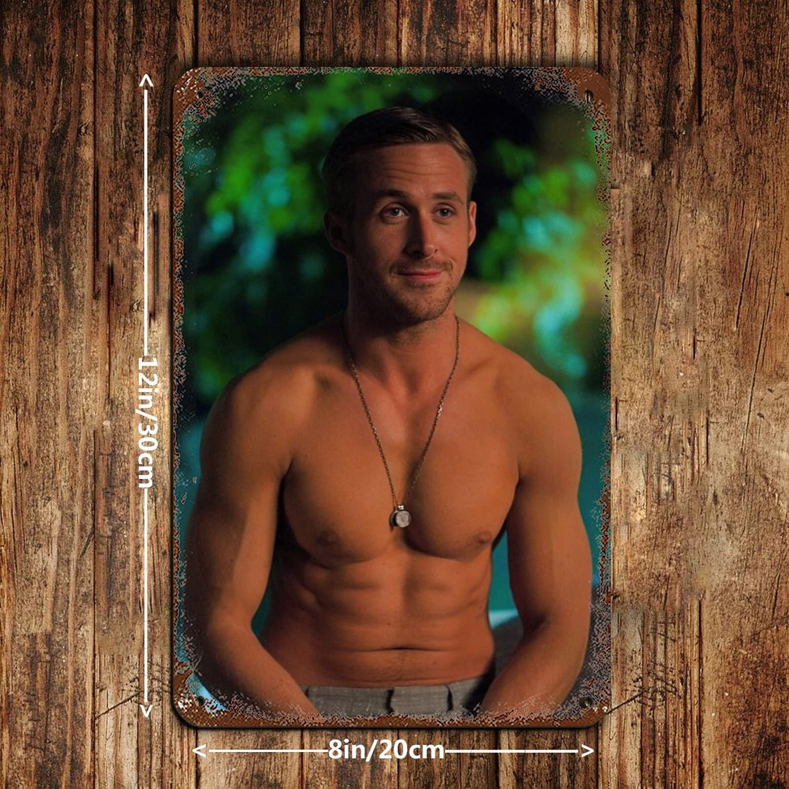 Ryan Gosling Blechschild 20x30cm - Vintage Metall Poster Für Wanddekoration