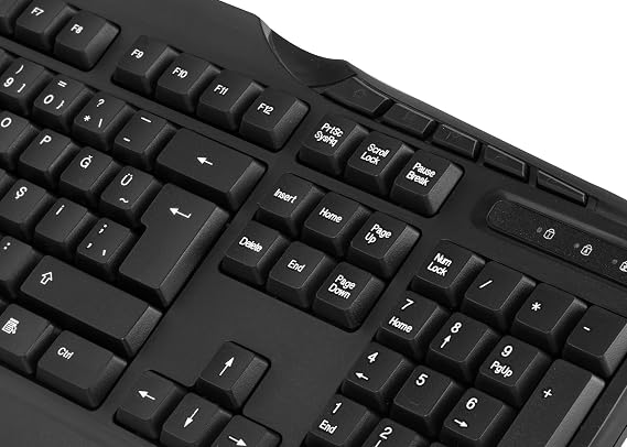 Everest Kb-250U, Multimedia Q Keyboard, Turkish, Black