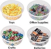 Vista 6 de Durahome – Recipientes de plástico deli con tapas, calidad premium, apto para microondas, transparente almacenamiento de alimentos, contenedor