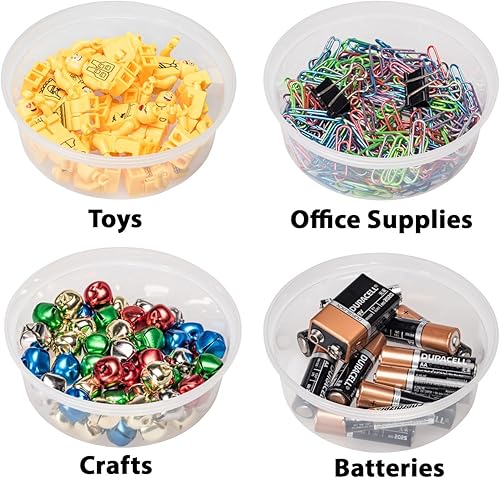 Miniatura 6 de DurahomeRecipientes de plástico deli con tapas calidad premium apto para microondas transparente almacenamiento de alimentos contenedor deoz