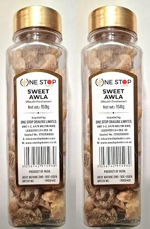 One stop Dealers Goli Sweet Amla 150g   Tasty Digestive Candy | Rich in Vitamin C | Traditional Indian Mouth Freshener Mukhwas Pack of 2