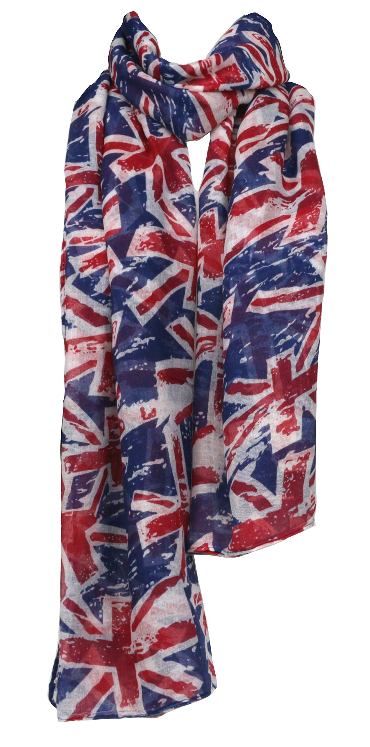NO1Gifts [UK SELLER] UK Flag Print Scarf Union Jack Womens London Fashion Souvenir Scarves- SCF003