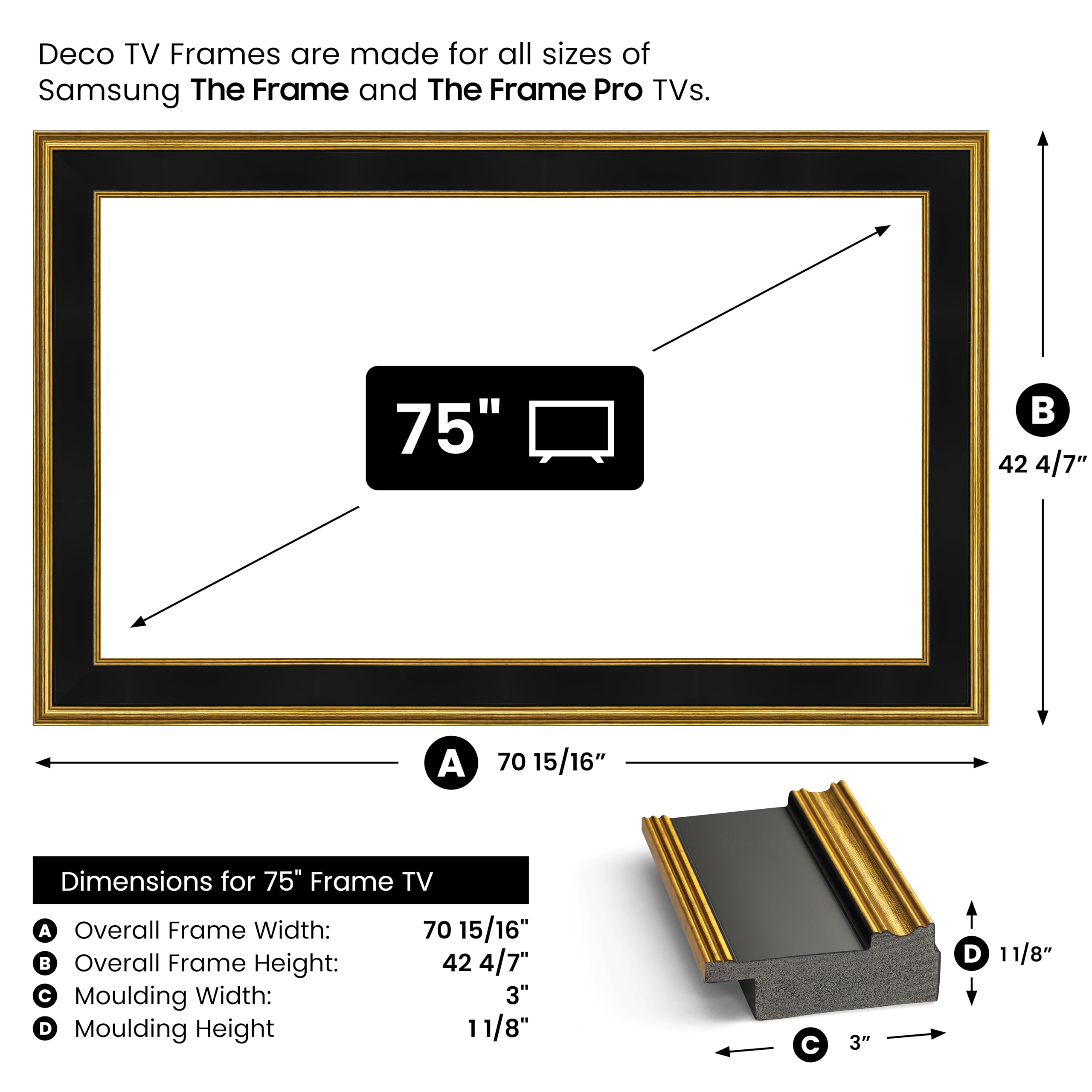 Amazon.com: Antique Gold & Black 75