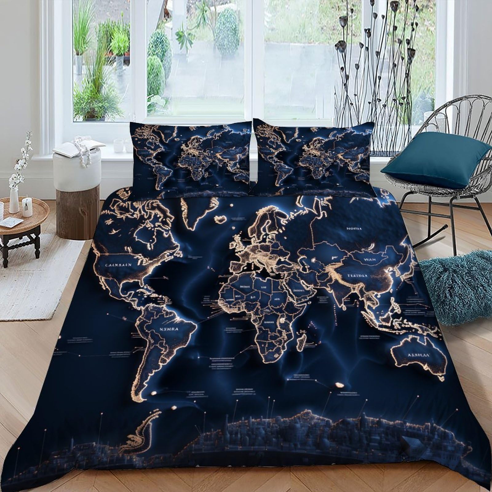 Ensemble literie mandala 135x200 pour chambre d'enfant et adulte