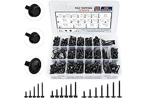 420 Self-Tapping Screws (8-32 x 1/2-Inch to 2-Inch) For Metal,#10 Black Screws